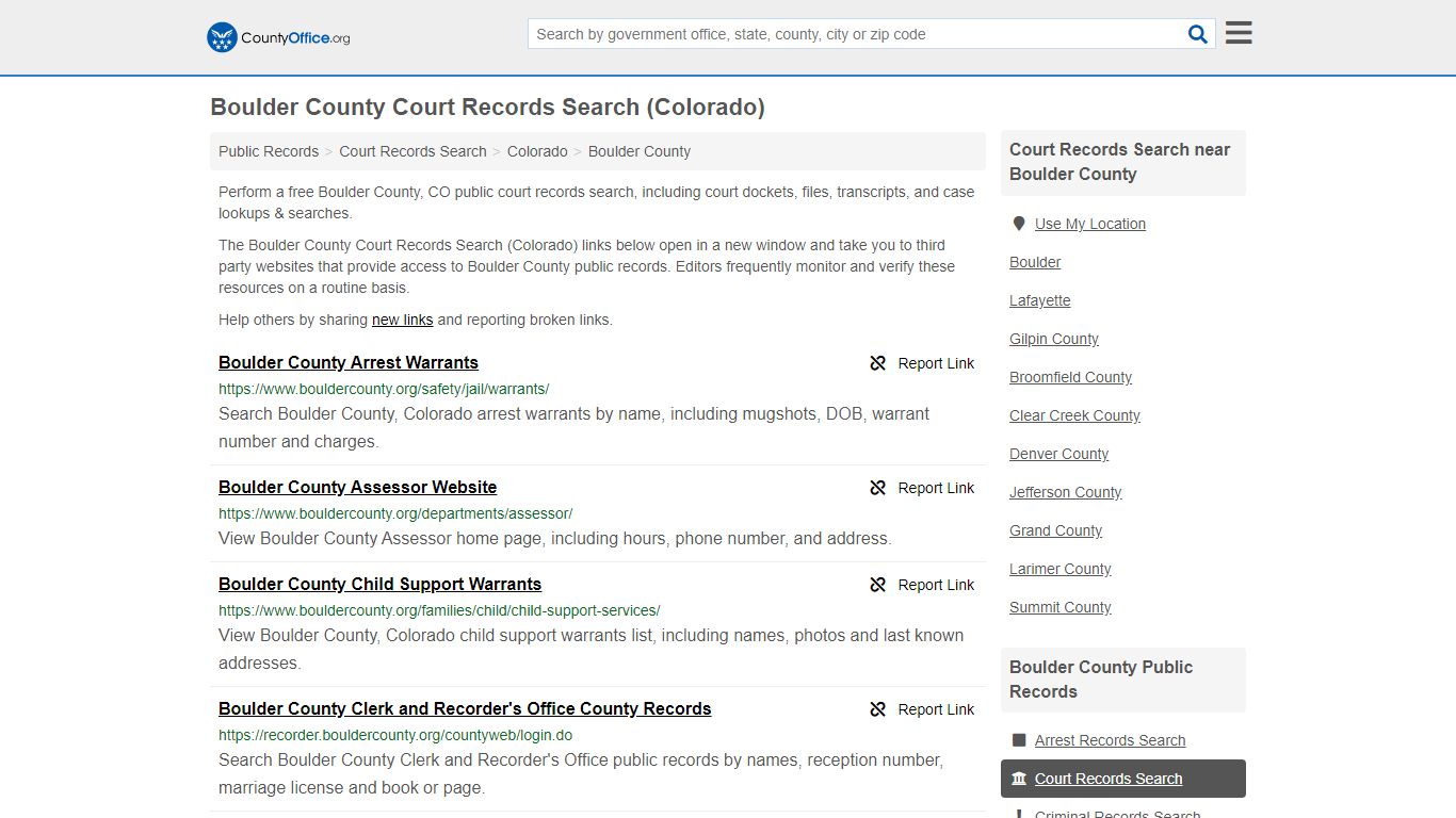 Court Records Search - Boulder County, CO (Adoptions ...
